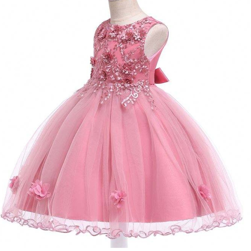 Baige High -End Kids Dress Dress Wituil Stupy Fairy Princess Flower Girl Dress Dress Treates for Girls