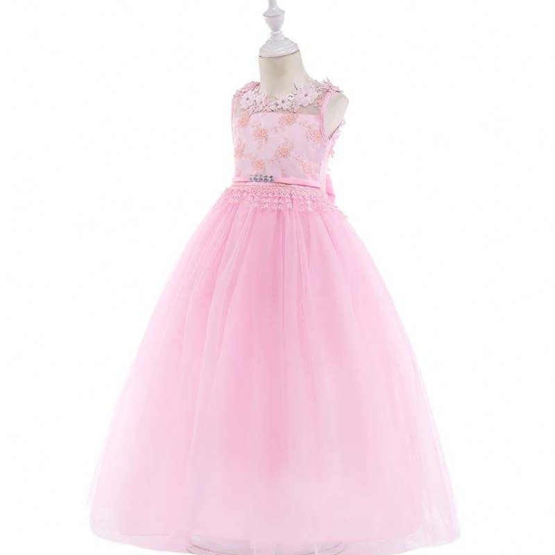 Baige New Style Kids Dress Dress Girls Girls Dresses da sposa abito da sposa Flower Children Abbigliamento sera