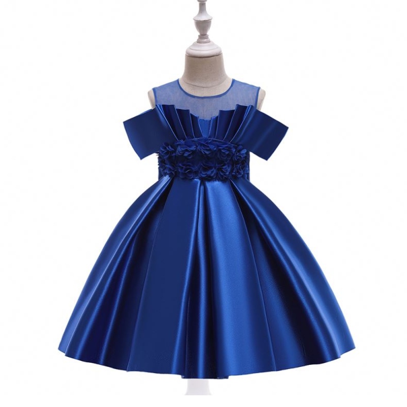 Baige Ultimo fiore Girl Dresses One Shofters Girls Princess Wedding Dress with Big Bow