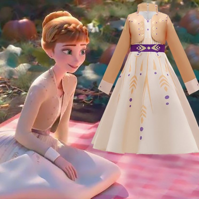 Baige New Elsa Anna Girls Dress Princess Halloween Cosplay Costume Girls Coat BX1662