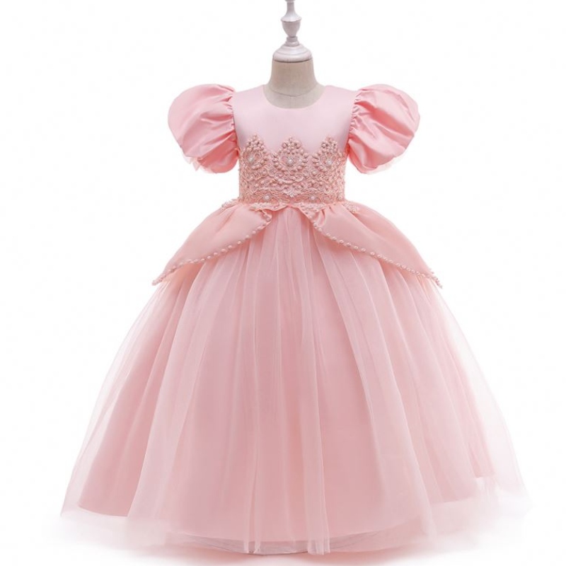 Baige Nuovo stile Abiti rosa per bambini Destinazione da Wedding Princess Party Custom Birthday Flower costume per ragazze LP-262