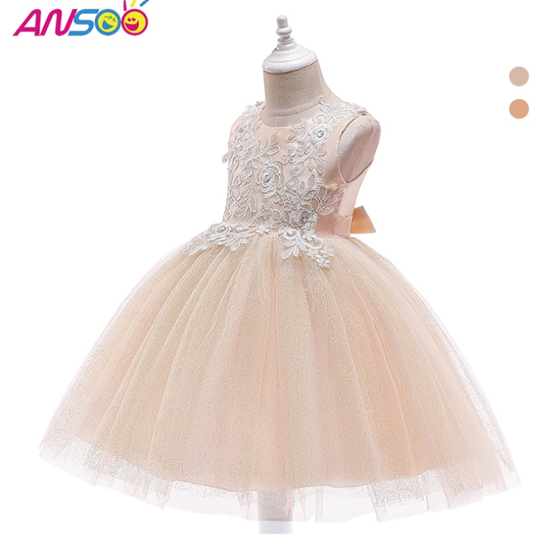 Ansoo Nuovo Fase di Fase Wedding Party Principessa Bambini Bambini vestiti per bambini abiti da bambina