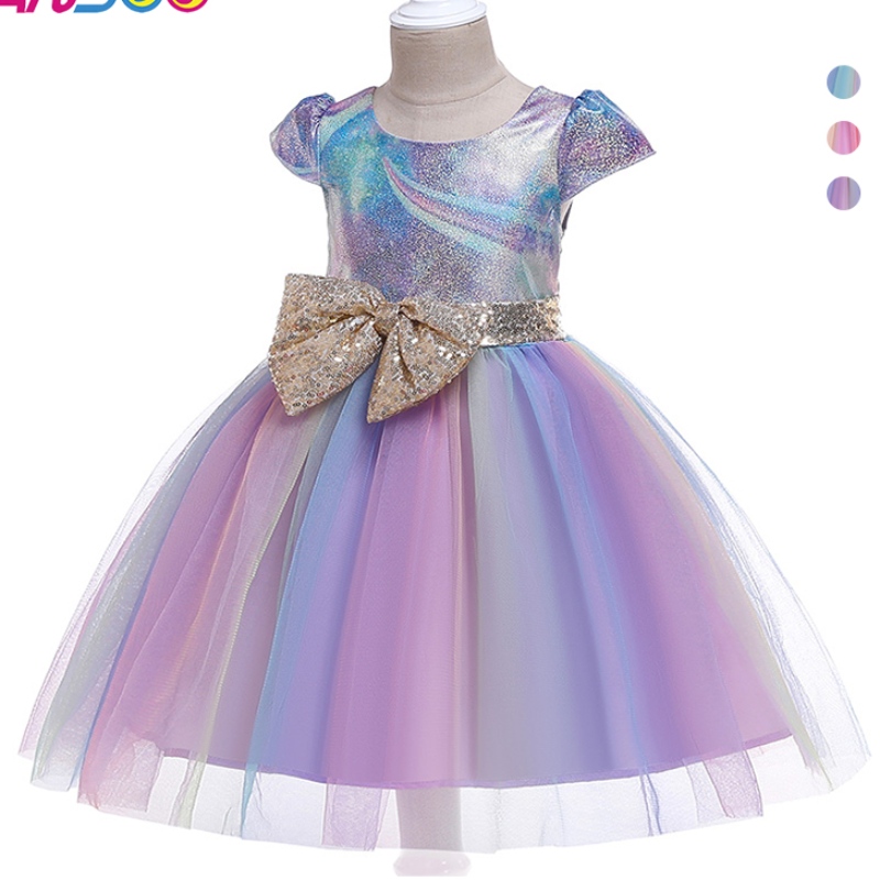 Ansoo New Bowknot Children \\ 'S Skirt Fashion Children \\' Sust Princess Tutu Abito per feste di compleanno