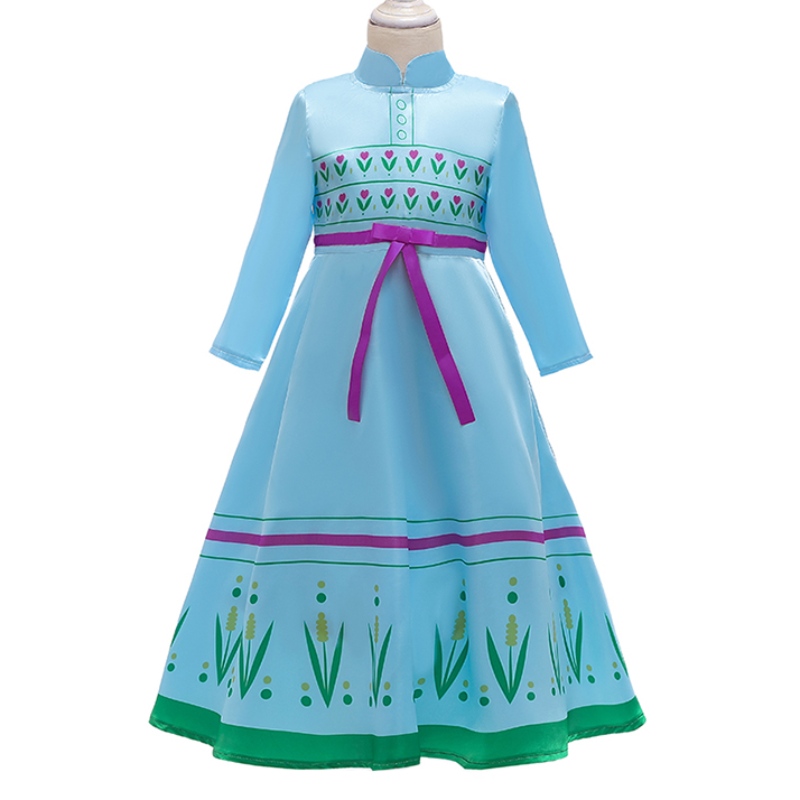 Abbigliamento per bambini Halloween Costumi ragazze ragazzi Anna Princess Elsa Blue Green Dress for Girls
