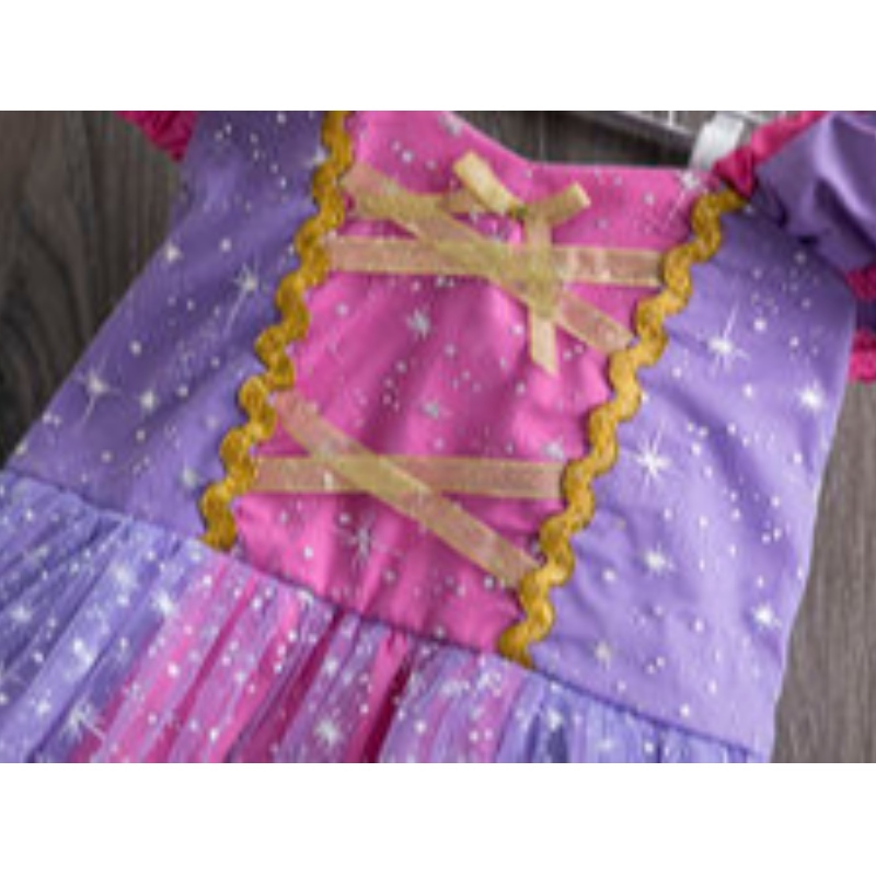 Ragazze Sophia Rapunzel Dress Dress Abito soffice abito viola per bambini