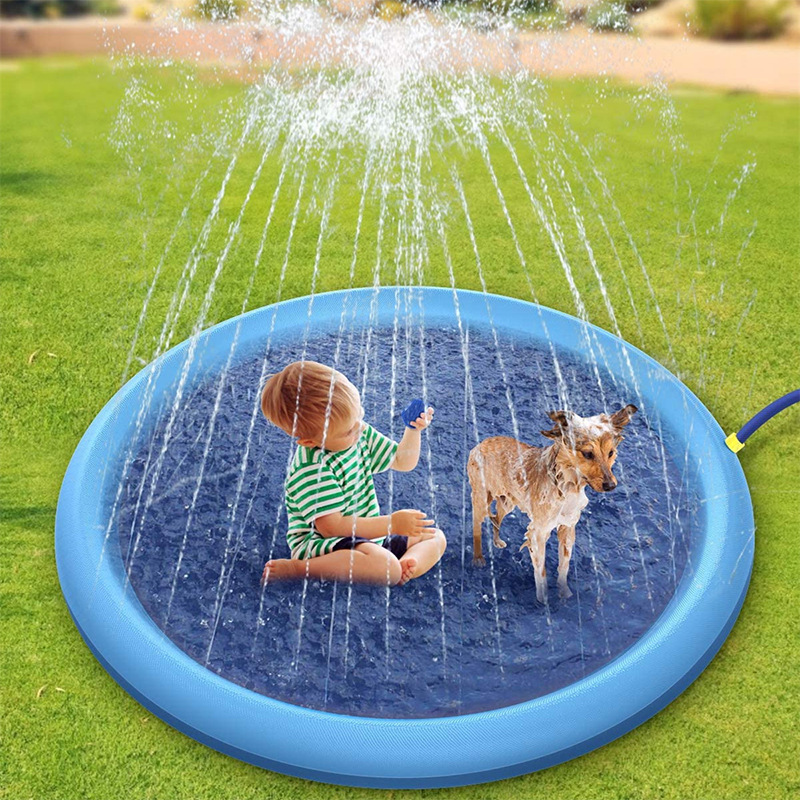 Pad spruzzatore per cani da splash gonfiabile da 170 cm all'aperto