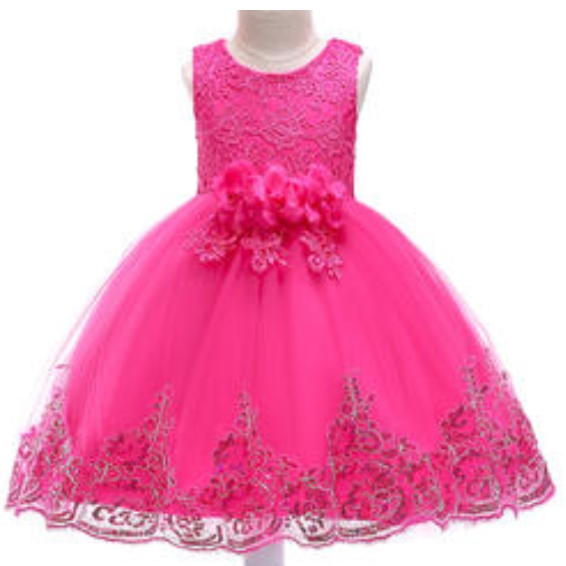 BAMBINA GIRL Flower Paiugine Mesh Princess Abito da bambino Dance Dance Abito da ballo