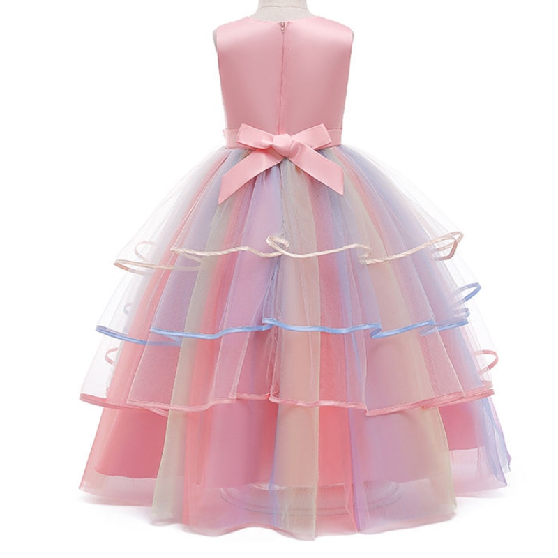 Ansoo Private Custom French in stile francese bambini di lusso Long Unicorn Tulle Princess Fare di matrimonio Abito unicorno per ragazze