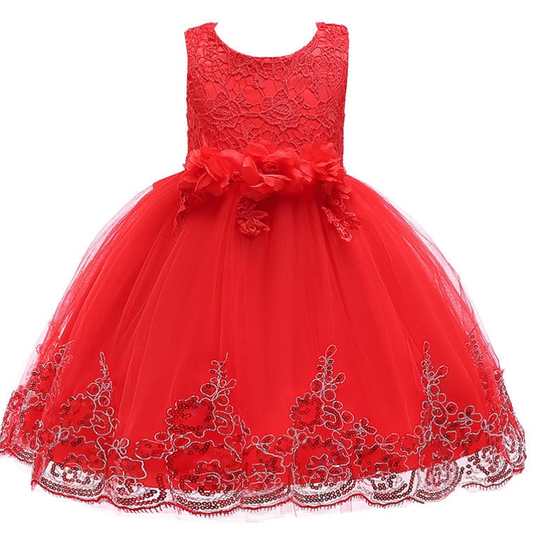 Bambini in stile europeo abbigliamento per ragazze abiti da sposa bambini adorabile festa di compleanno abiti tutu per ragazze senza maniche