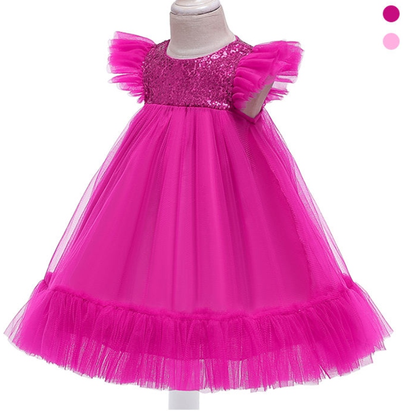 Ansoo rosa tutu fiorille ragazze \\ bidoni della festa principessa bambina abito da sposa 2-10 per ragazze per matrimoni per bambini