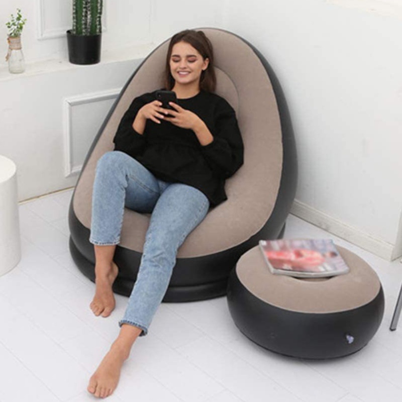 Spot di fabbrica di divano gonfiabile gonfiabile in PVC divano pigro pigro singolo pervico portatile portatile.