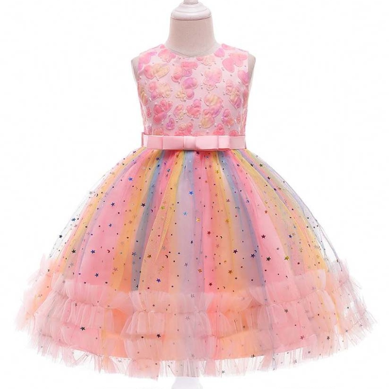 Baige New Arrival Paiugini Cake Kids Dresses da 3-10 anni abiti da festa per bambini \\ 'abiti