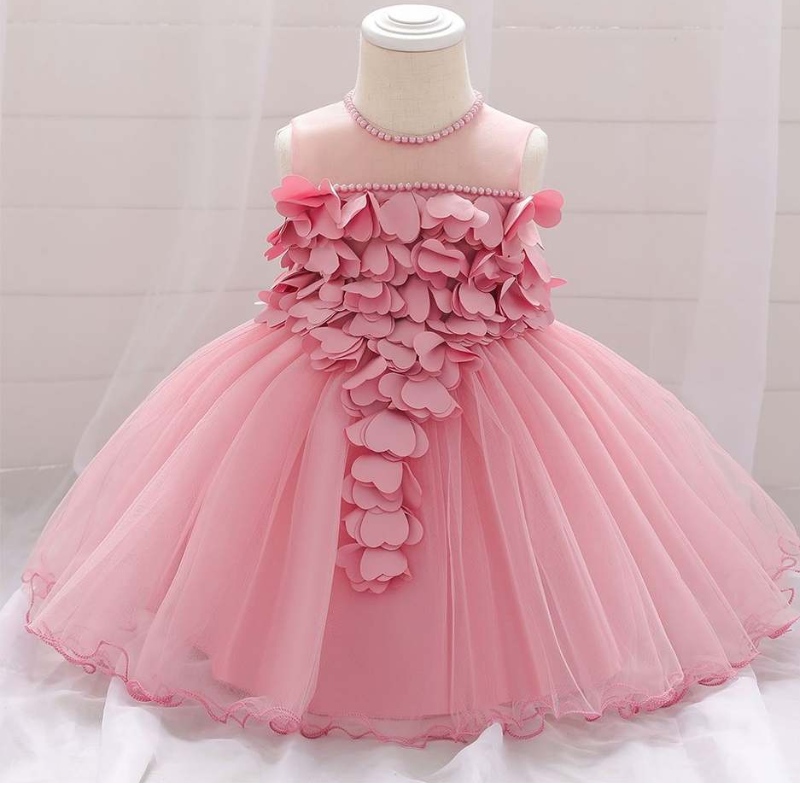 BAIGE BAMBINA BAMBINA Abito da sposa fiore Abiti di compleanno Tulle Birthday Pageant Abito 0-2 anni