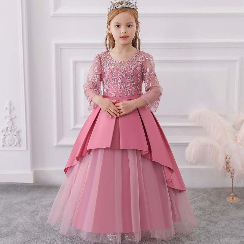 BAIGE ABILE LONGA ARABLE ABILE ASSESSO DI PRINCESSA SIMMA FLOWER GIRL DREPPOGLIO