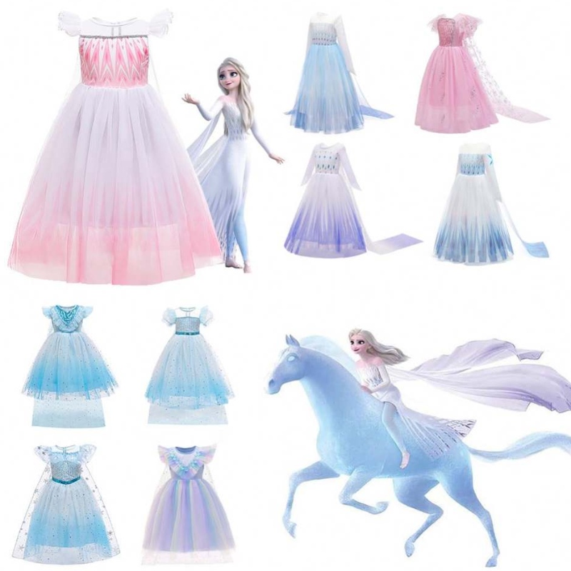 Price economico Principessa Anna Princess Elsa Snow Queen Girl Girl Dress Kids Halloween Cosplay Costume BX1693/BX1697