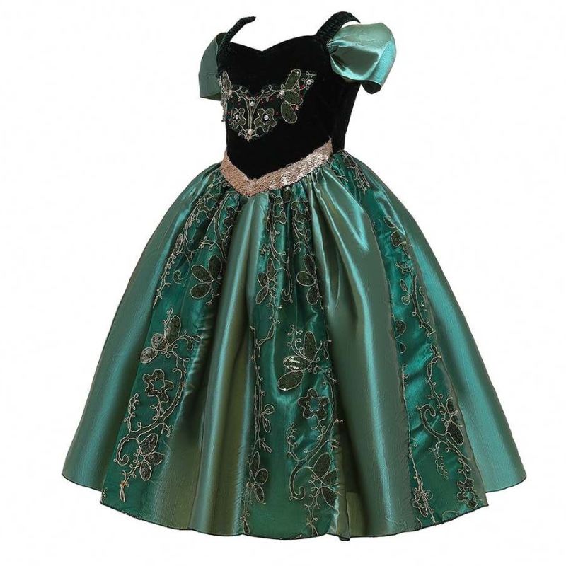 Baige 3-8 anni vecchia bambina abito floreale per bambini abiti eleganti per bambini abita