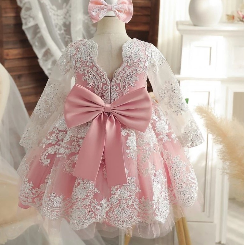 Abiti da festa principessa per le bambine abbracci da abbraccio di abbracci per matrimoni eleganti abito da sera per bambini abito di pizzo formale in pizzo formale