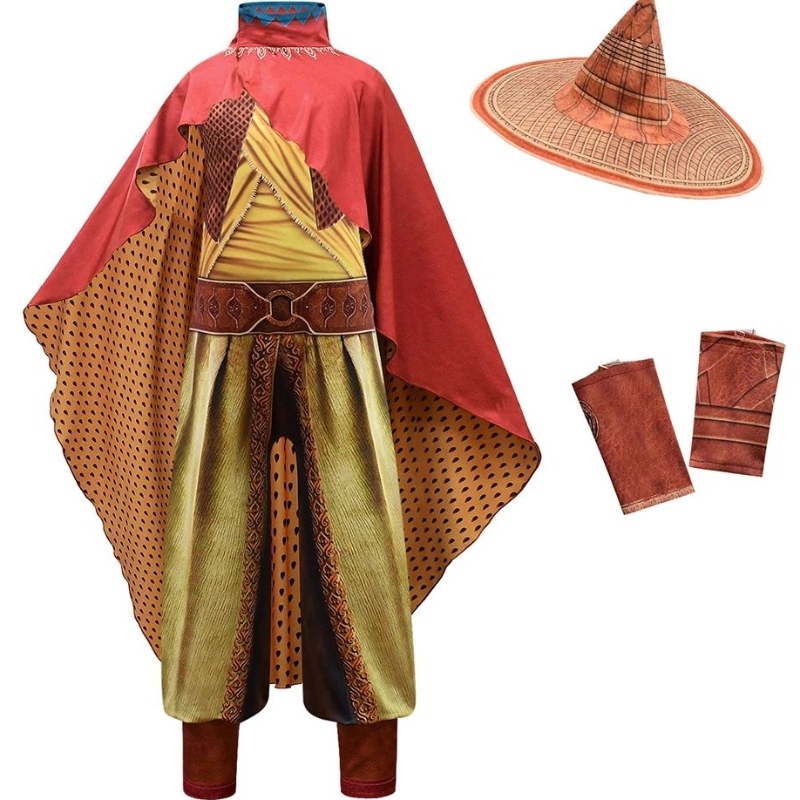 Raya e l'ultimo costume Dragon per ragazze e abbigliamento per carnivali di Halloween per adulti per bambini Raya.