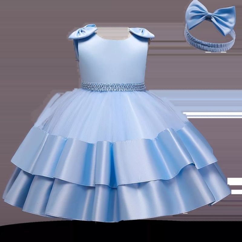 Abiti da battesimoneonato per ragazze per bambini bambini 1 ° compleanno battesimo abito tutu perline perle a strati per bambini ventidos