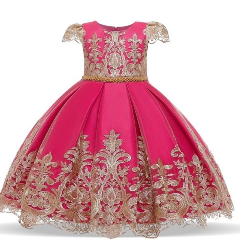 Pageant Communion Vestito bambine compleanno abito elegante danozze da sera vestidos taglia 4-10t costume da principessa per bambini vestiti