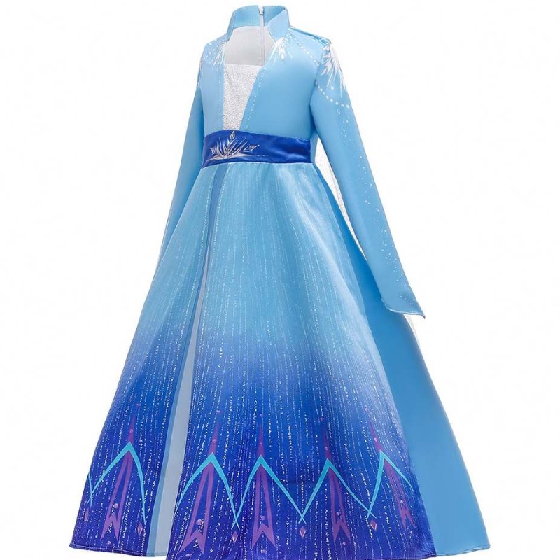 Baige Hot Sale Bambini vestiti per bambini Elsa costume da ragazza cosplay abito da ragazza