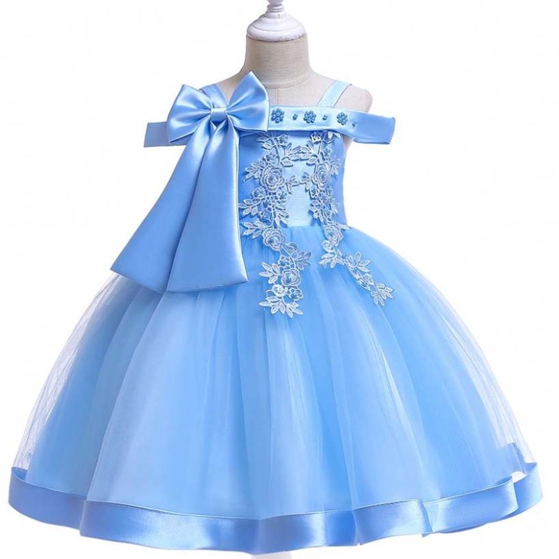 Baige Kids Guements Giom Baby Girl Clocks Lace Lace Kids Wedding Party Bride Dresses L5081