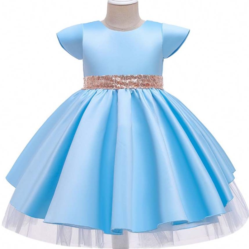 Baige New Arrival New Fashion Girls Short Short Cleeve Princess Birthday Party Children Mesh Dress