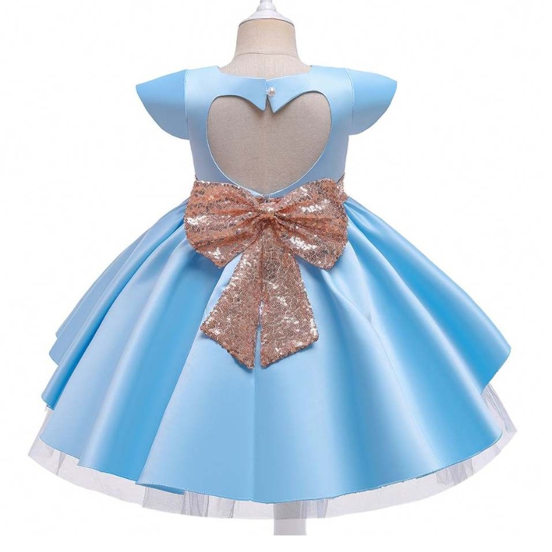 Baige New Arrival New Fashion Girls Short Short Cleeve Princess Birthday Party Children Mesh Dress