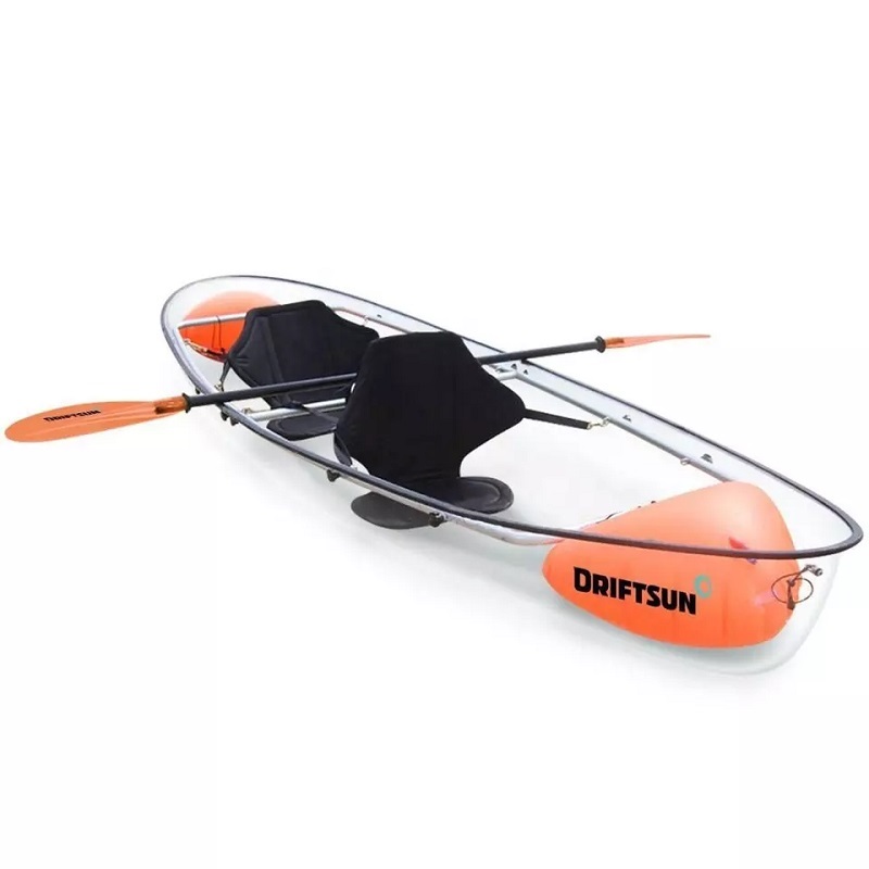 Design OEM in policarbonato trasparente kayak in canoa