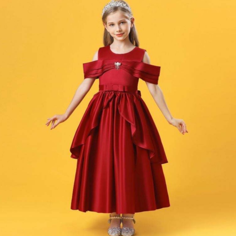Baige Spring New Arrival Girls \\ 'Dresses Baby Frock Birthday Party Long Dress 2073