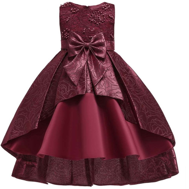 Baige 2020 Fashion Kids Dress Girl Girl Party Summer Birthday Wedding Kid Party Dresses da 3 a 5 anni Abiti da ragazza T5176