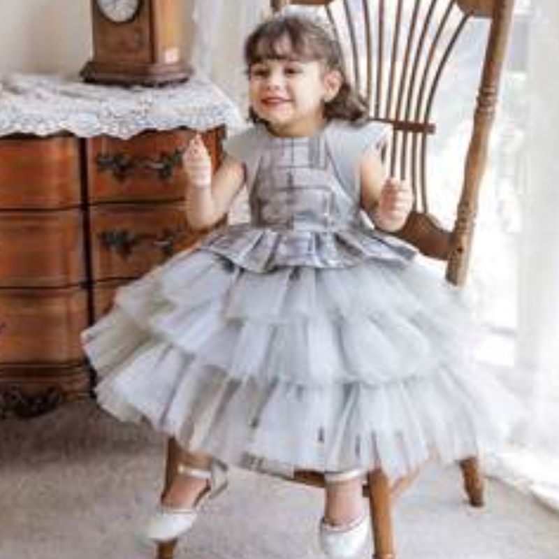 Baige Wholesale Princess Seques Abito Girls \\ 'Birthday Party un unico costume fantasia abiti per bambini