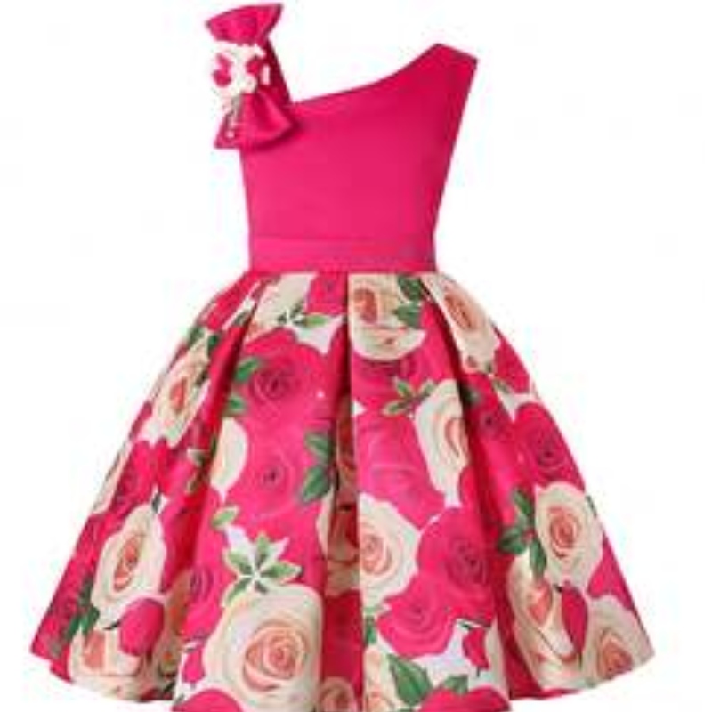 2021 GIORNI senza maniche Dress Nuovo Abito Flower Dress Design in cotone Flower Design 1863