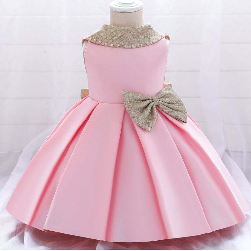BAIGE Sleeveless Children Birthday Party Wear Princess Gown 0-6y Baby Mini Girl Dresses L1986XZ L1986XZ