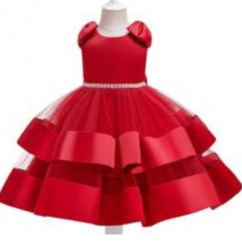 2021 Ultima modella Girl Dress Dress Kids Chim Elegante abito di compleanno elegante L5280