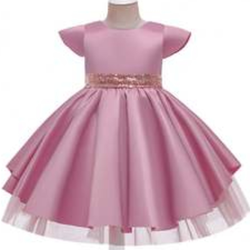 Baige 8 colori Nuova ragazza A Dress Abito in pizzo Princess Estate Birthday Party Wear