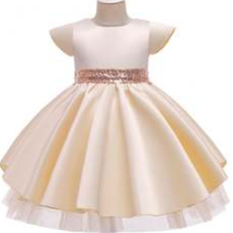 Baige 8 colori Nuova ragazza A Dress Abito in pizzo Princess Estate Birthday Party Wear