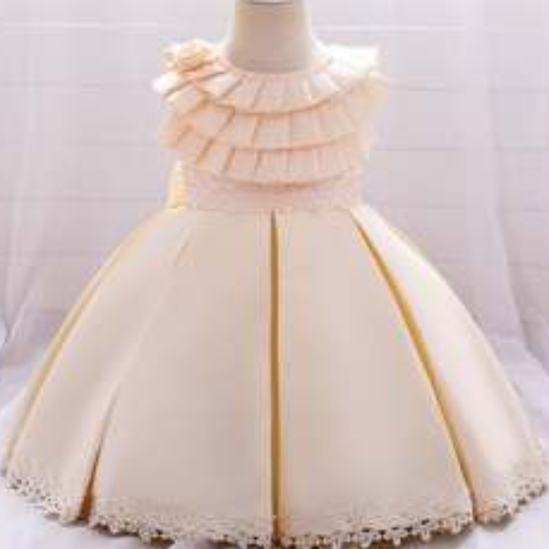 Baige New Fashion Children Abito da ballo Sleeveless Party Formal Wedding Flower Girl Dress L1976XZ