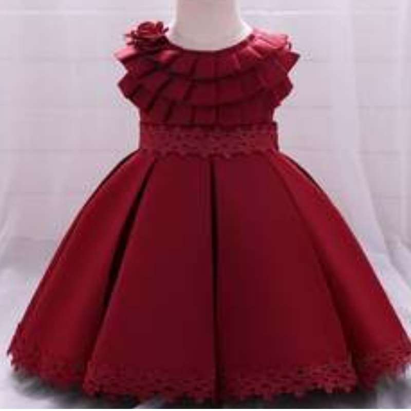 Baige New Fashion Children Abito da ballo Sleeveless Party Formal Wedding Flower Girl Dress L1976XZ