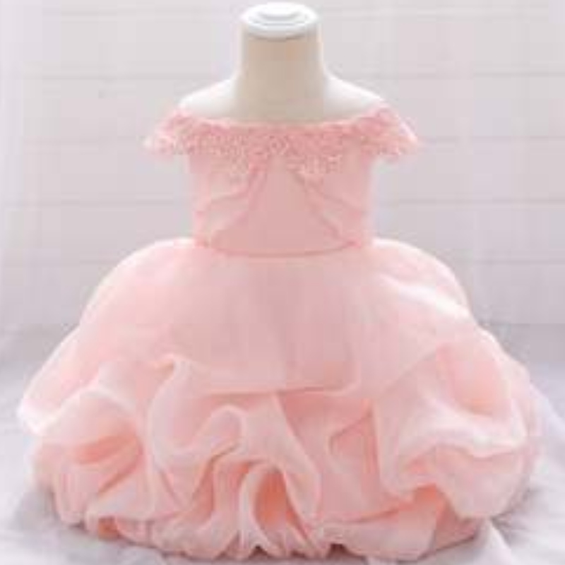 Partyneonato per la festa del design dell'abito da spalla estate indossare bambini abiti per il matrimonio festa di compleanno per bambini