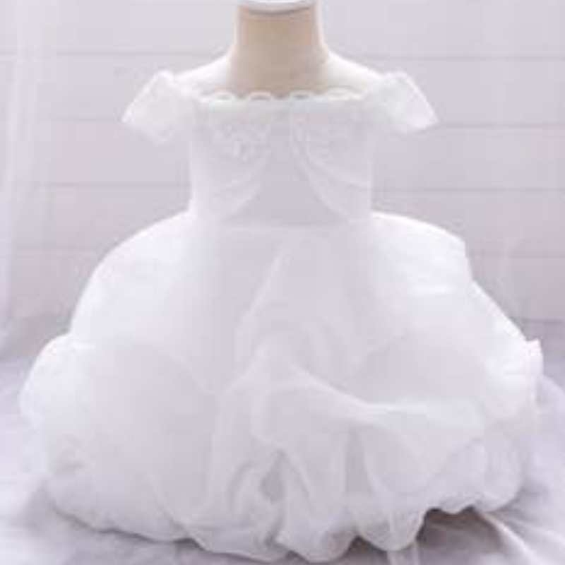 Partyneonato per la festa del design dell'abito da spalla estate indossare bambini abiti per il matrimonio festa di compleanno per bambini