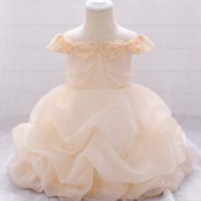 Partyneonato per la festa del design dell'abito da spalla estate indossare bambini abiti per il matrimonio festa di compleanno per bambini