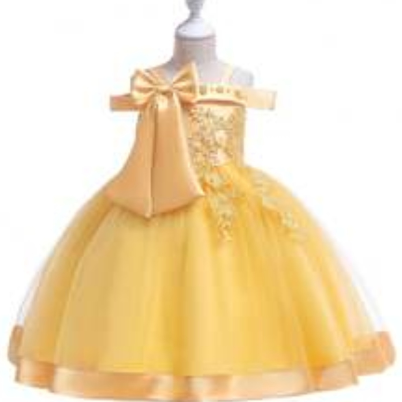 Baige Kids Wedding Dresses Foto Immagini per bambini Abito Flori Bambini Design L5081