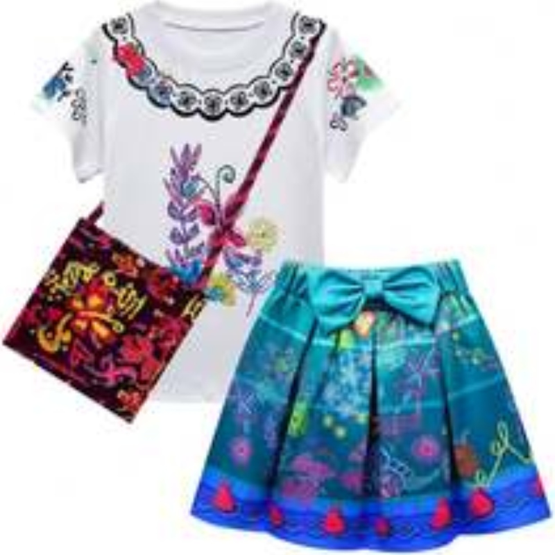 BAIGE ENCANTO MIRABEL MADIGAL COSTUME COSTUME CARNIvale Abito da principessa viola Halloween