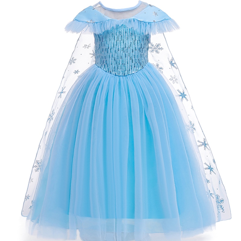 Baige Nuovo prodotto Princess Costume Kids Masquerade Elsa Anna Fashion Girl COSTUME Girls Girls