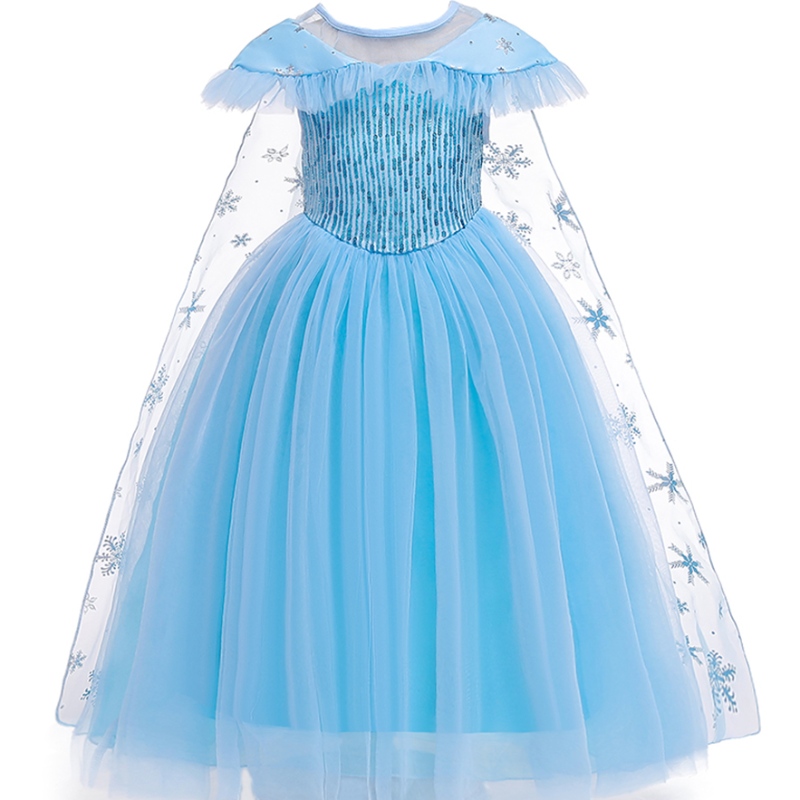 Baige Nuovo prodotto Princess Costume Kids Masquerade Elsa Anna Fashion Girl COSTUME Girls Girls