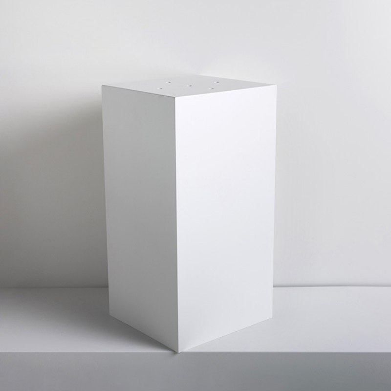 Base scultura quadrata bianca