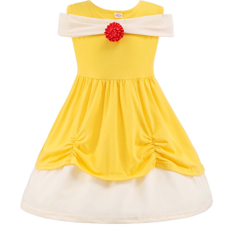 Summer bambine sirened principessa vestiti abiti da festa di compleanno per bambini inneve