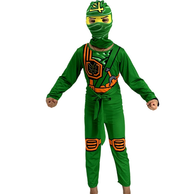 Ninja Le Cosplay Go Go Role Playing Costume Boy and Girlsuit Halloween Christmas Set