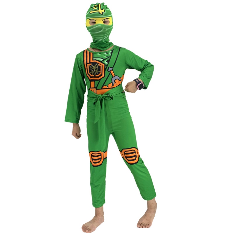 Kids Costume Hero Cosplay Salthot Halloween Abito di fantasia con maschera